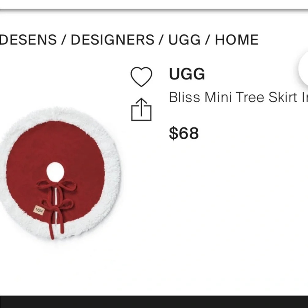 UGG
Bliss Mini Tree Skirt In Dark
Cherry new - Picture 3 of 5
